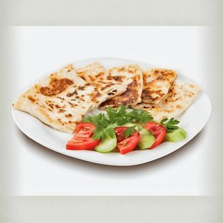 Гьозлеме със суджук и кашкавал(sucuklu kaşarlı)