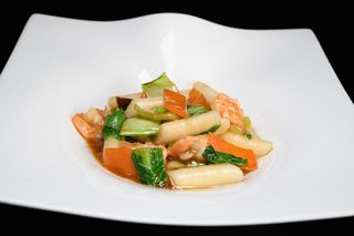 49. Gnocchi di riso con gamberi