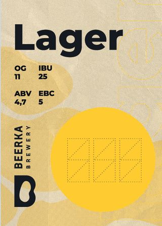 Пиво Beerka Lager ( Світле Н/ф) 1л