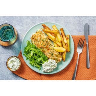 Lemon And Herb Fish Fingers And Chips