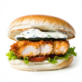 Bocadillo De Pechuga Con Salsa Tártara