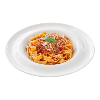 Tagliatelle a la boloñesa