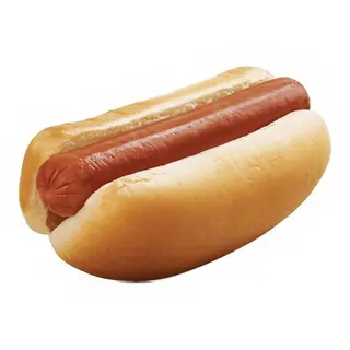 Perrito Caliente De Pollo Con Patatas Fritas Y Bebida