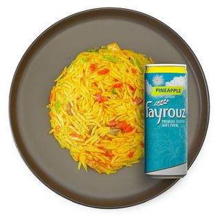 Asun fried rice + Fayrouz