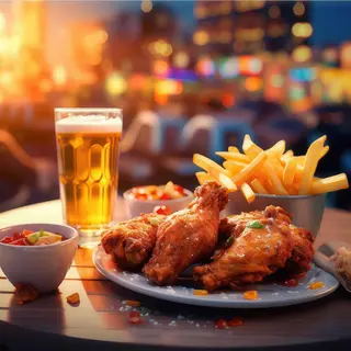 Menú De Alitas De Pollo
