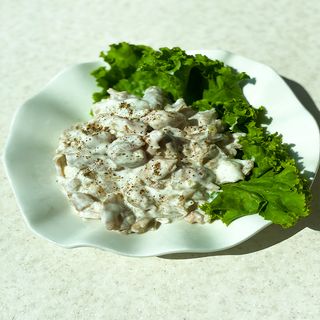 Грибы в сливочном соусе