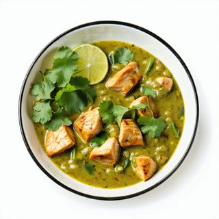 Chicken Con Salsa De Curry Verde