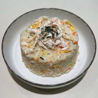 Arroz frito con Pollo.