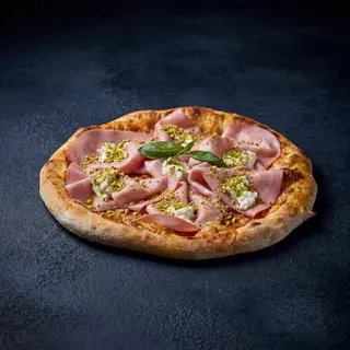 Pizza Burrata con mortadella e pistacchio Ø32cm