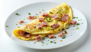 Omletă cu șuncă