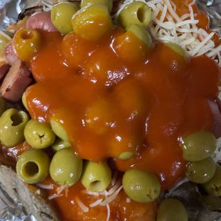 Patata Asada Salchipapa