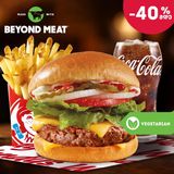 ვენდის ფლენთ ბურგერი ყველით კომბო