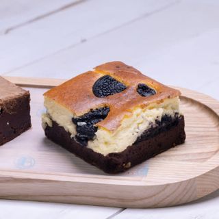 Brownie cheese de Oreo