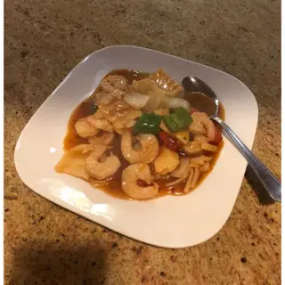 Gambas Con Salsa Picante