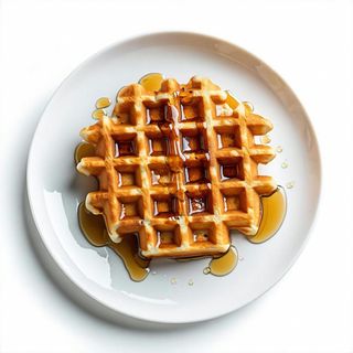 Waffle con sciroppo di acero
