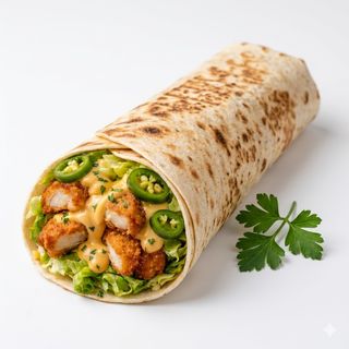 Schnitzel Chili Cheese Dürüm Wrap