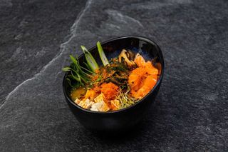 Supa miso somon picanta