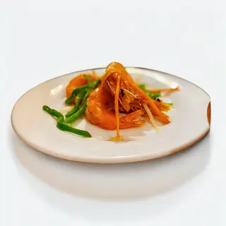 Langostinos a la sal y pimienta