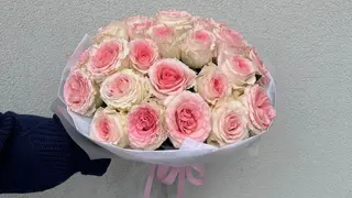Bukiet Pink Rose, rozmiar L, 25 różowych róż