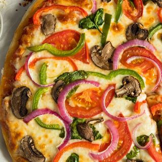 Pizza verduras frescas
