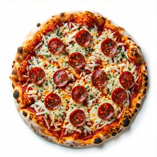 Pizza de chorizo picante (sin gluten)