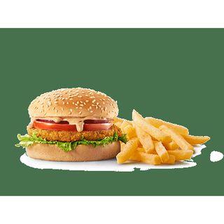 Chicken Burger Single With Chips