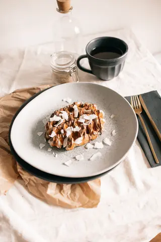 Waffle Chocolate e Coco