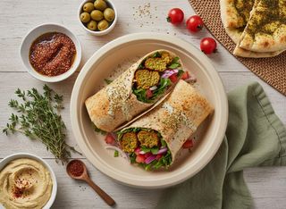 Pita falafel al forno