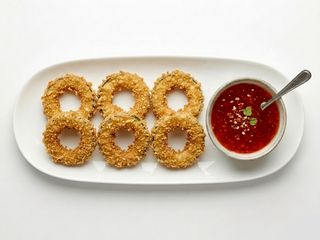 Cukinia w tempurze i panko 6 szt + sos (130g)