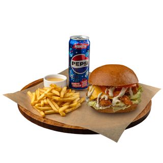 Комбо меню Фіш-Бургер (290/75/25г)