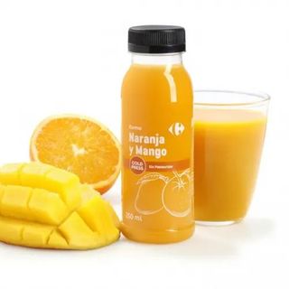 Zumo de Naranja y Mango Carrefour Botella 25 Cl.