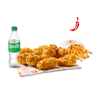 Menu 8 Alitas Picantes Crujientes