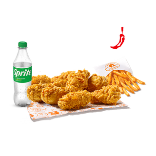 Menu 8 Alitas Picantes Crujientes