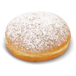 Donut with strawberry jam filling