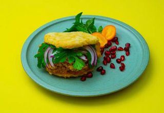 Arepas wędzone tofu