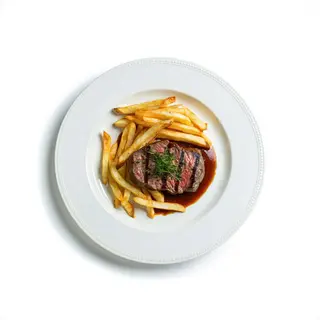 Lomo Al Cabrales Con Patatas
