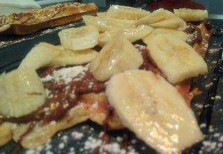 Waffle Chocolate e Banana