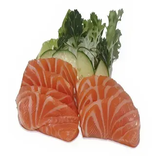 60.- Sashimi Salmón (6 Pzs.)