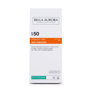 Protector Solar Spf50 Piel Mixta Bella Aurora 50Ml