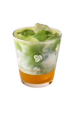 Mango Matcha Iced Latte