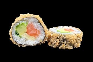91. Crispy salmón roll (4 uds.)