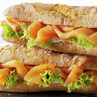 Smoked Salmon Avocado Baguette