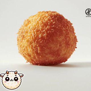 3 Croquetas de rulo de cabra con pimiento caramelizado