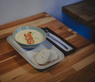 Сирний крем-суп з креветками (300г)