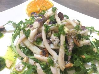 Seppia, rucola e mandorle gr 250