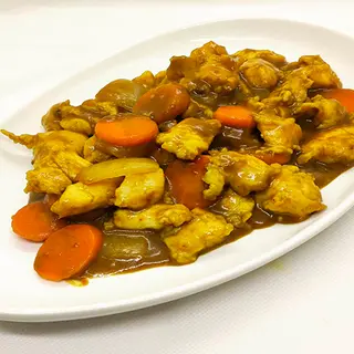 62. Pollo con salsa curry