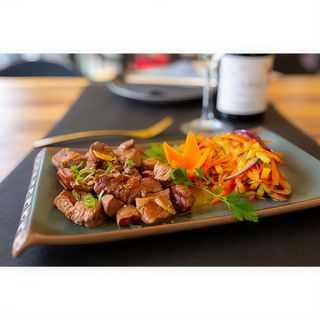 Teppanyaki de solomillo de ternera