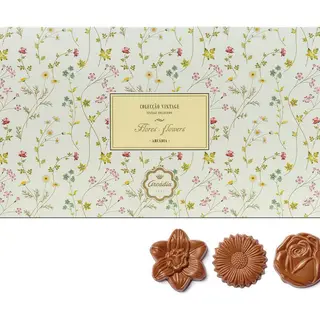 Coleção Flores Vintage Chocolate de Leite