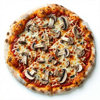 1. Funghi e mozzarella - un pezzo