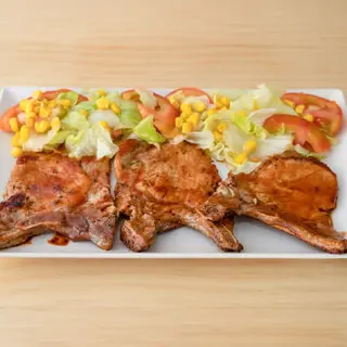 Chuleta de cerdo a la BBQ